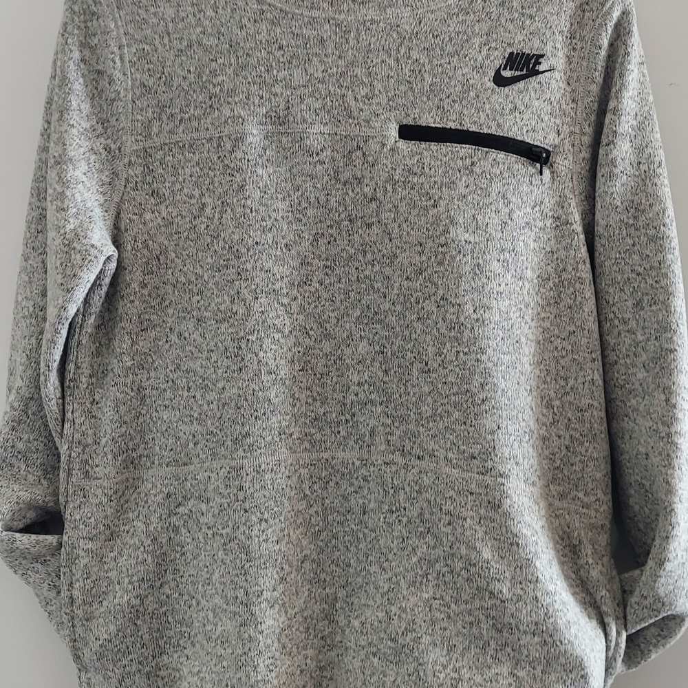 Nike Men's Heathered Gray Hoodie Size Medium